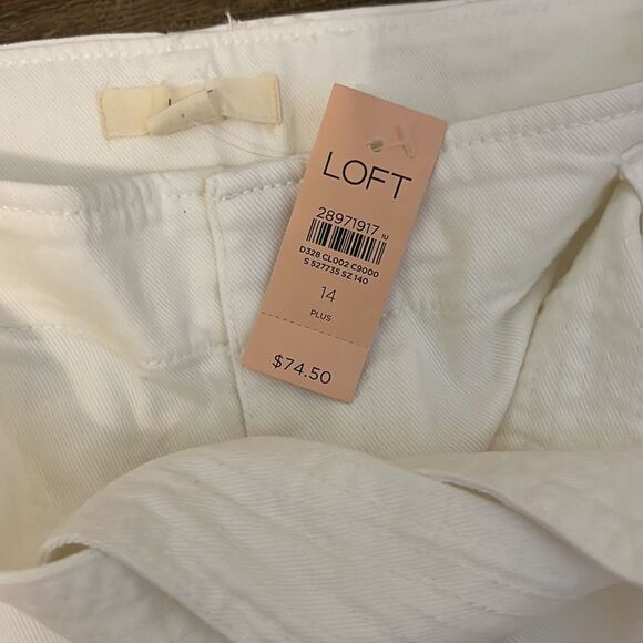 LOFT Plus Tie Waist Straight Crop Pants - Picture 6 of 6